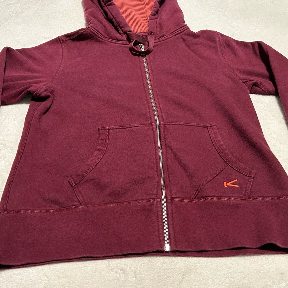 KEEN Full Zip Women’s Hoodie Burgundy Size L - Picture 3 of 6
